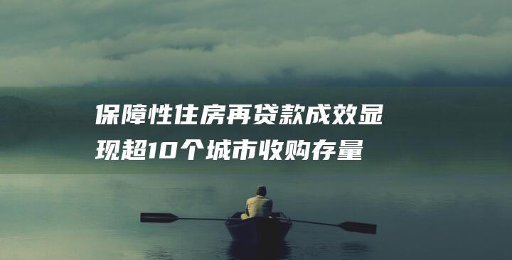 保障性住房再贷款成效显现超10个城市收购存量房项目落地|政府|保障房|房地产|商品房|商品住房